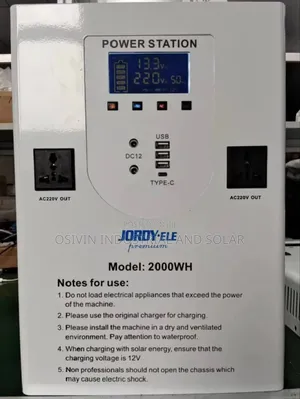 2000w Solar Generator/200w Solar Panels/Extral Backup Space