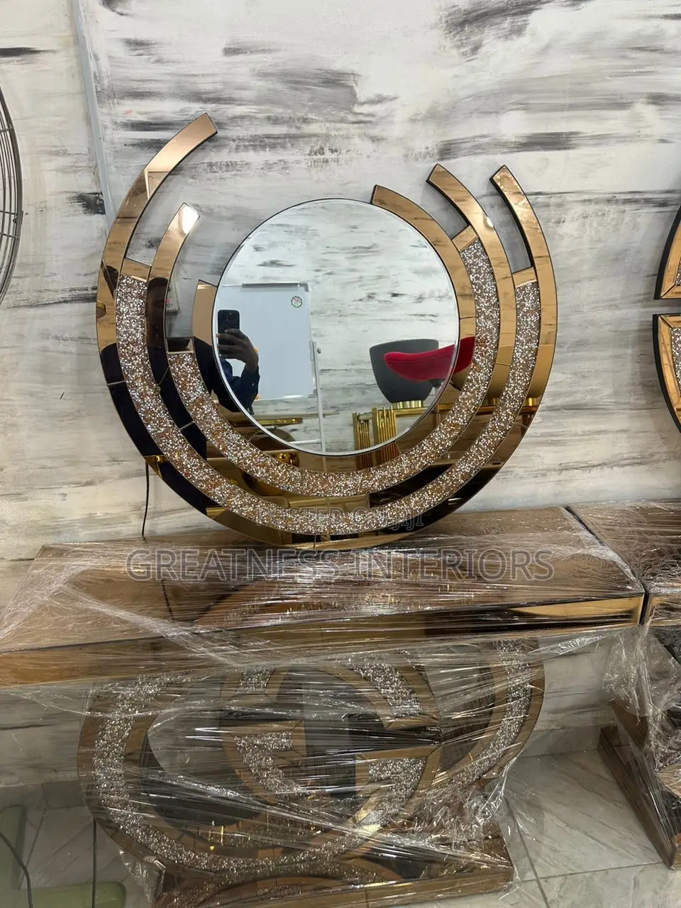 High Standard Unique Console Mirror