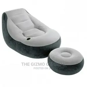 Inflatable Chair With Footrest - Multicolour