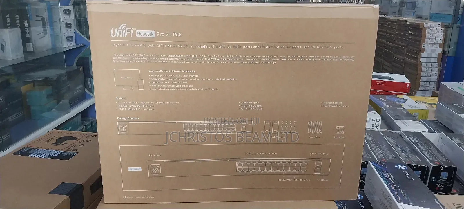 LAYER 3 POE SWITCH. UNIFI.Pro 24 Poe