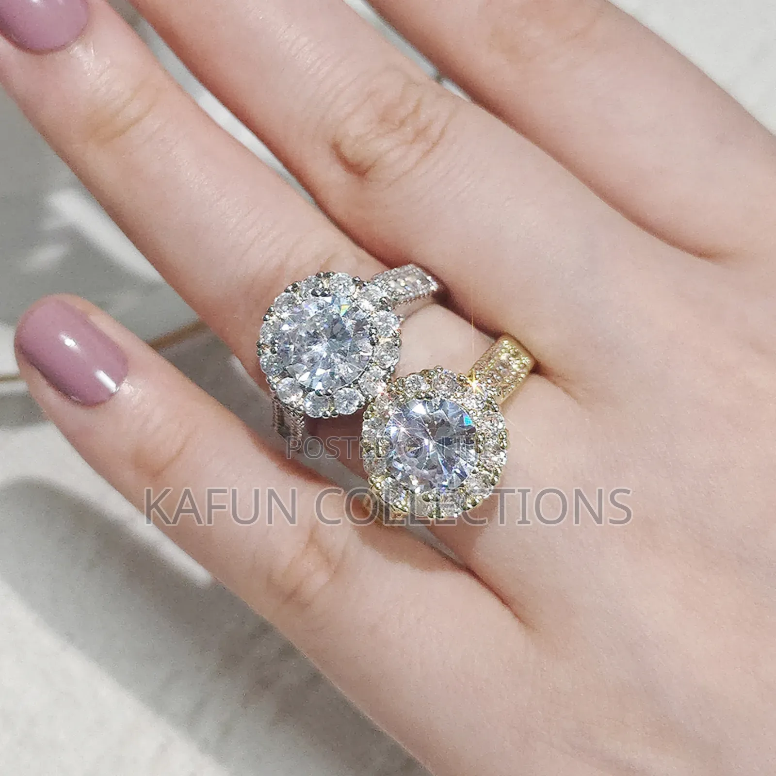 Non-Fading Solid Silver Engagement Ring