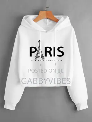 Paris and Italy Croptop Hoodie