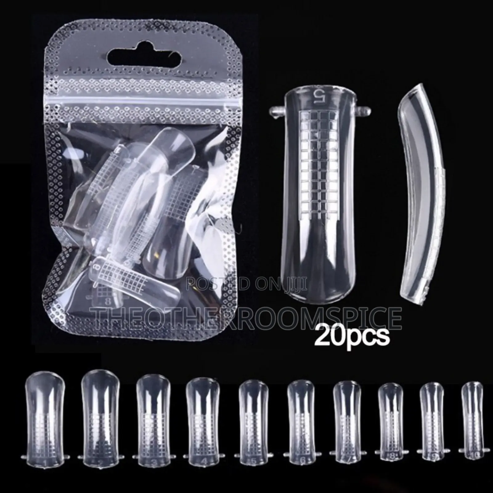 20pc Polygel Nail Tips Art Design