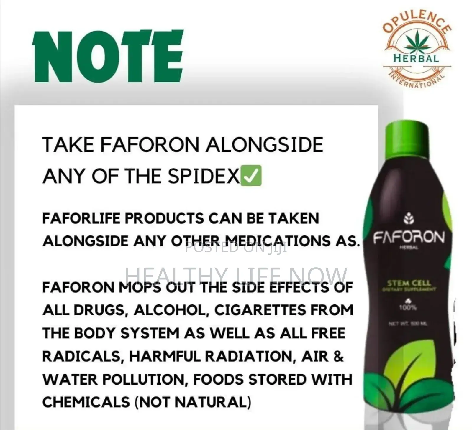 Faforon Stemcell Drink Solution - 540ml Herbal