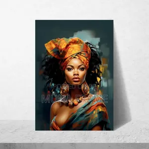 24 by 36 Abstract African Woman Luxury Wall Art Print