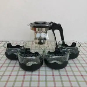 Exotic 5pcs Large Capacity Glass Water Jug/Teapot Drinking Cups