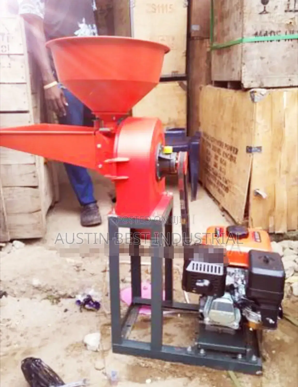 Petrol Engine Grinder Mill