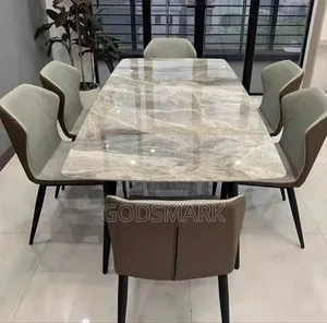 Marble Dining Set by 6 Chairs.