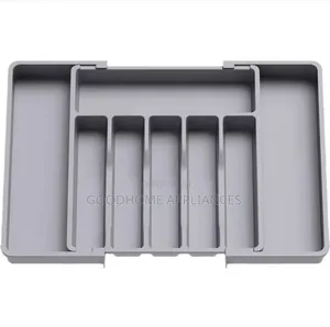 Storage Box, Adjustable Cutlery Rack,Plastic Drawer Storage