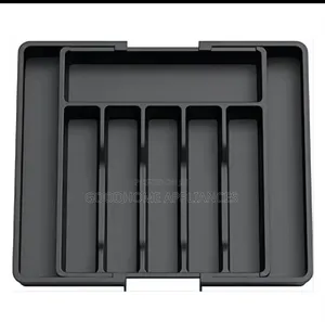 Storage Box, Adjustable Cutlery Rack,Plastic Drawer Storage