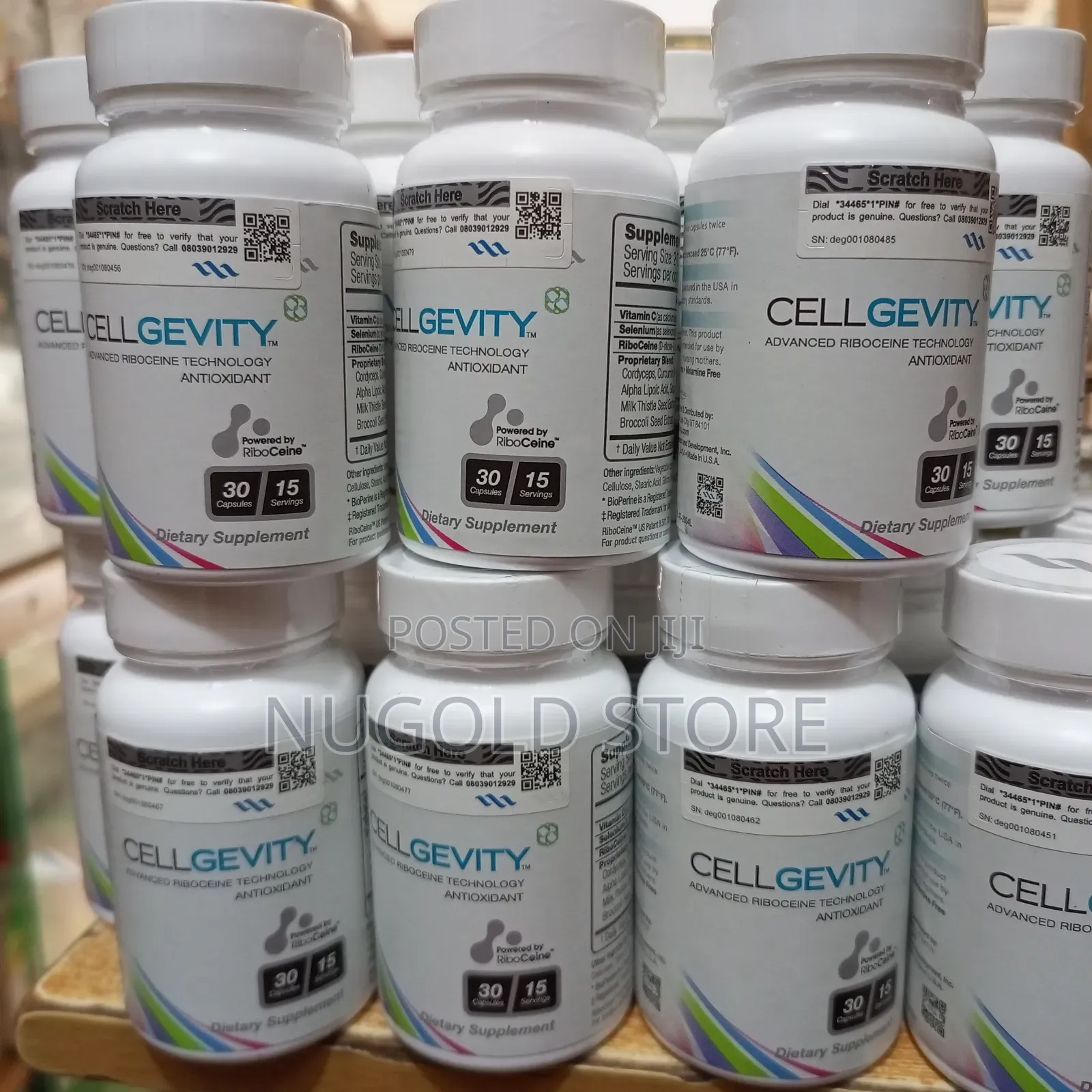 Cellgevity Reboceine Antioxidants * 30 Capsules