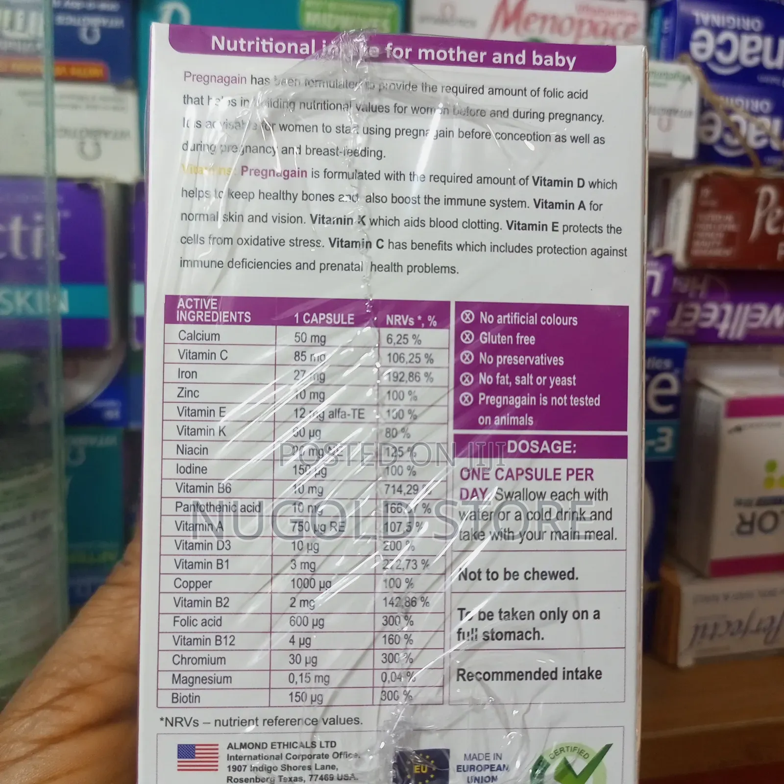 Gainworld Pregnagain * 30 Tablets
