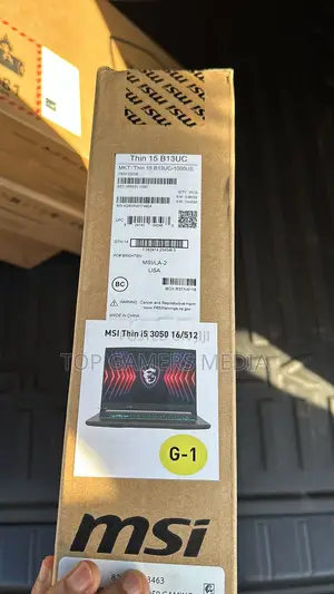New Laptop MSI GF75 Thin 16GB Intel Core i5 SSD 512GB