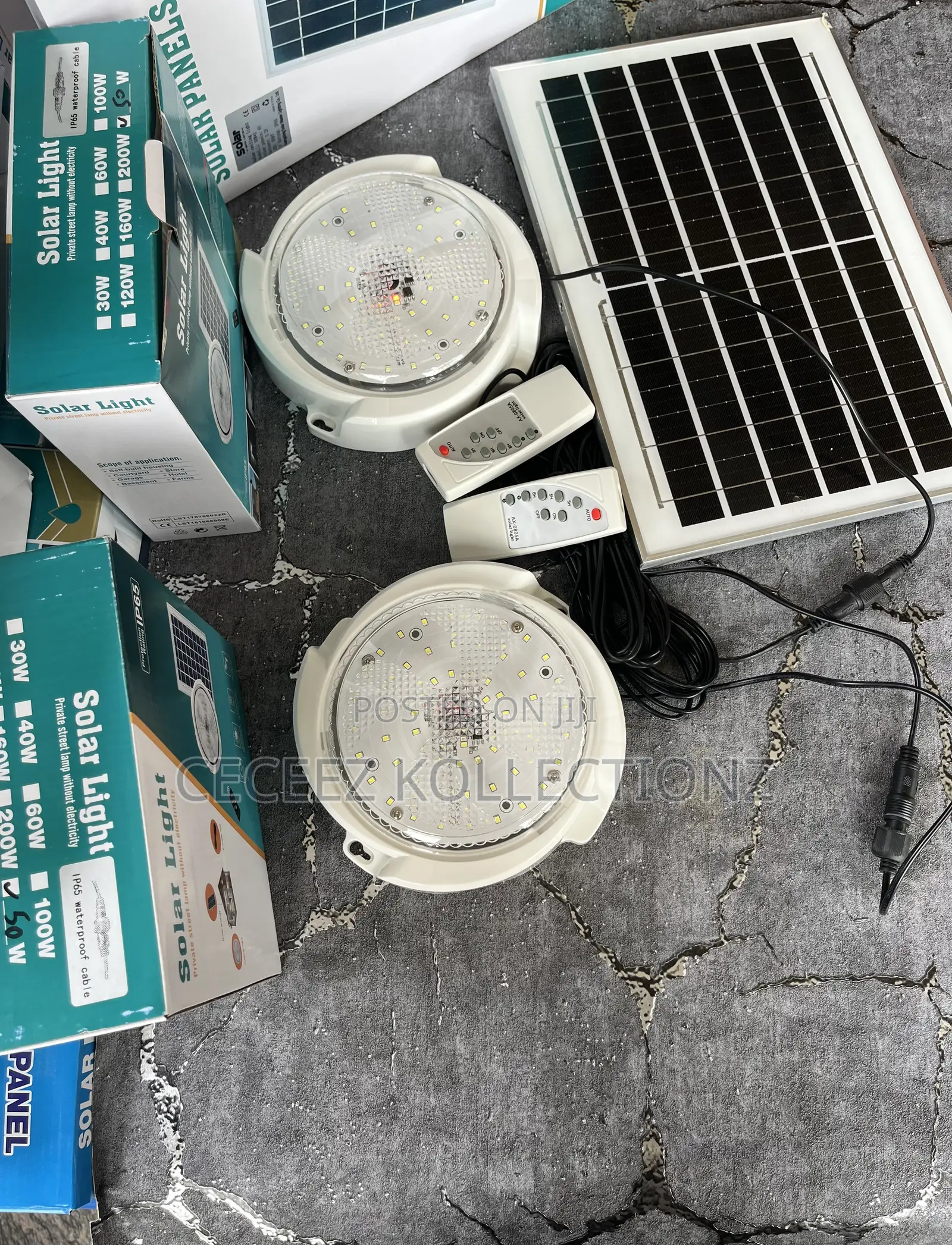 4 Solar Ceiling Lights With One Panel