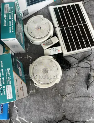 4 Solar Ceiling Lights With One Panel