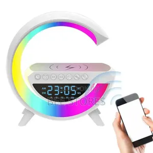 Photo - LED Wireless Charger Speaker With Alarm Clock