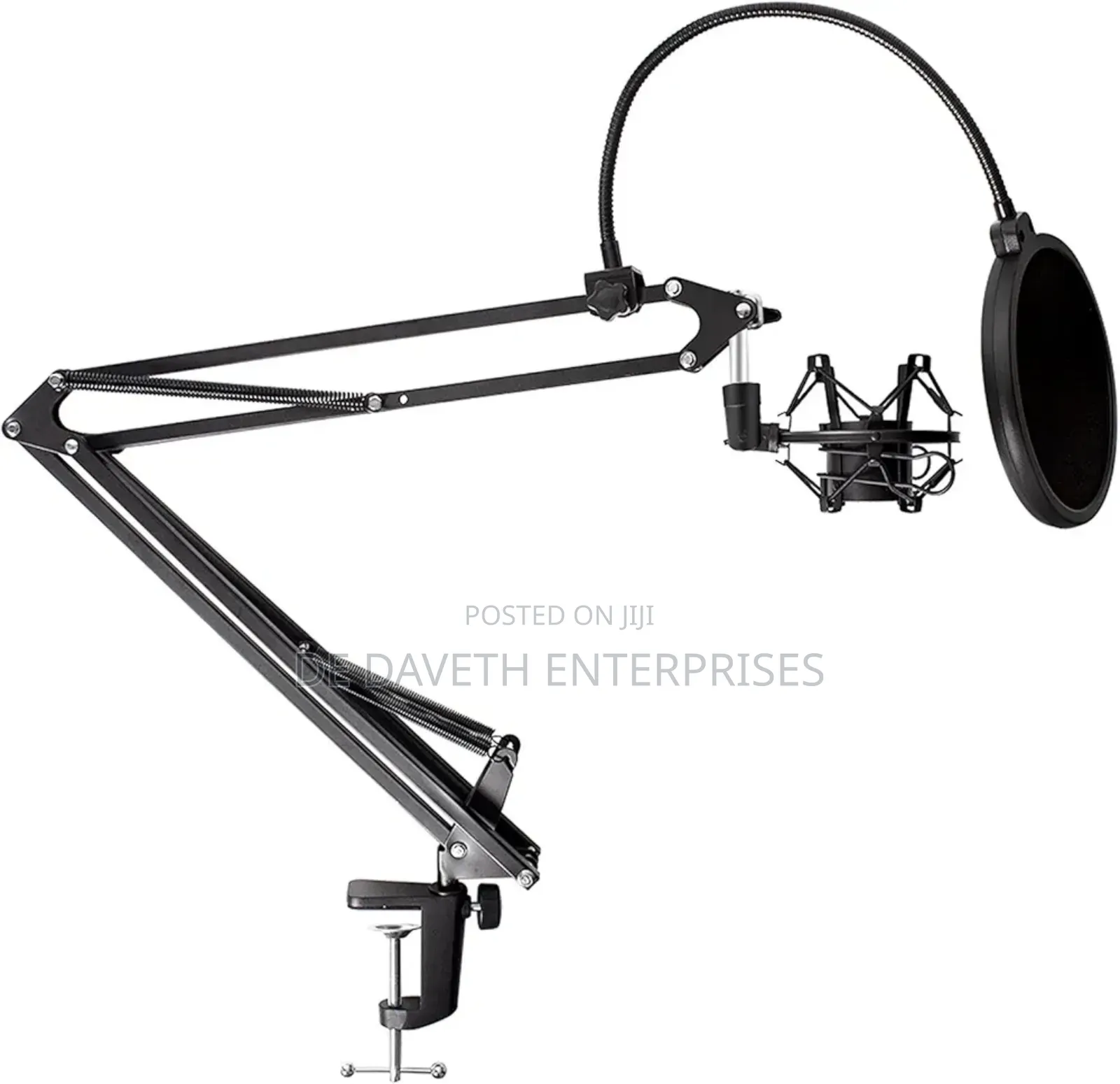 Microphone Stand With Pop Filter Shock Mount