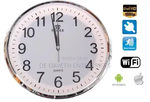 Hd 1080p Surveillance Wall Clock Camera