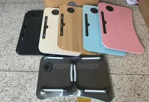 Foldable Wooden Laptop Table With Cup Holder