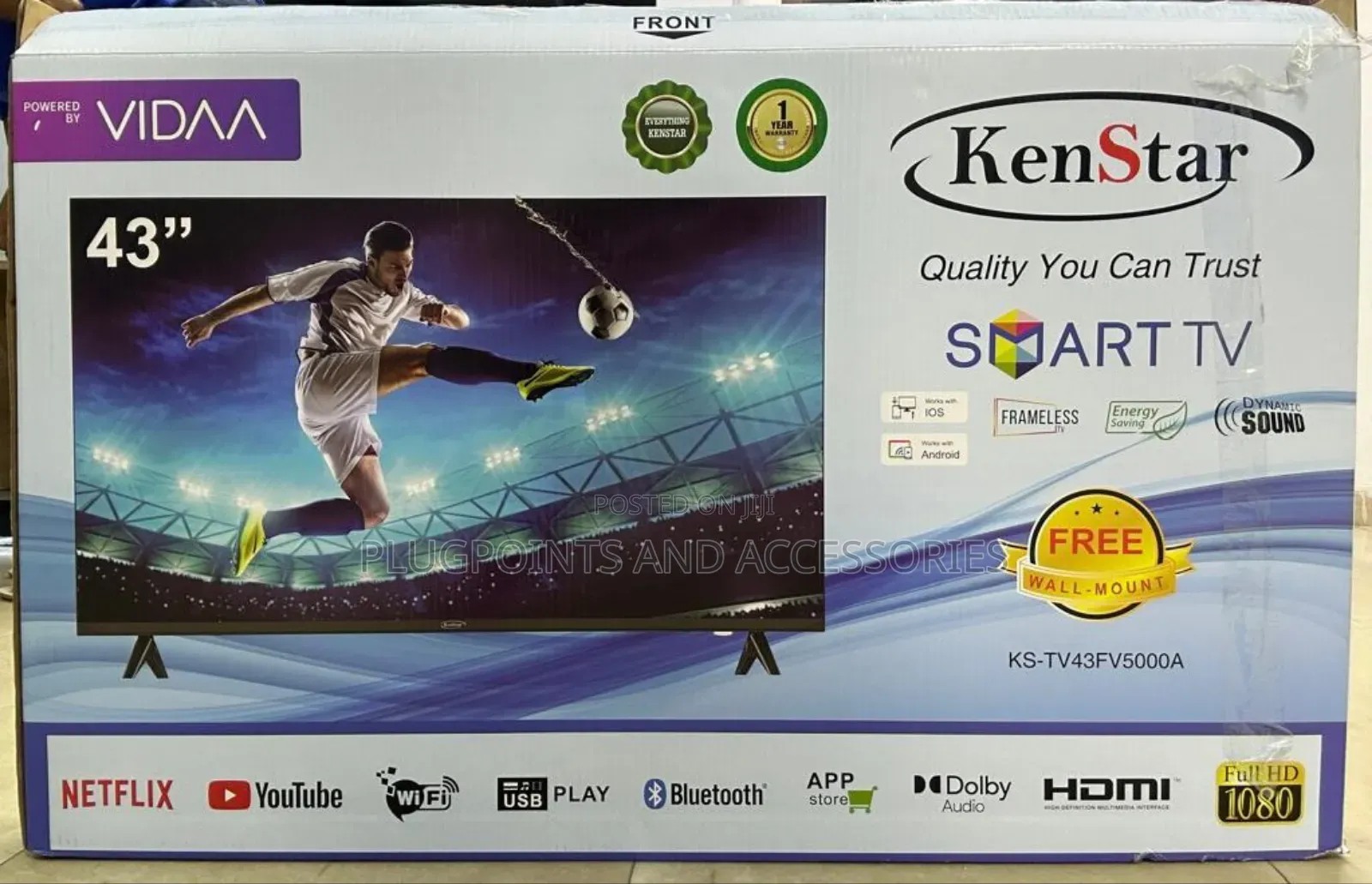 43" Kenstar Smart Flat Screen Tv