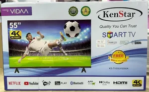 55" Kenstar Smart Tv Ultra Hd With Free Wall Bracket