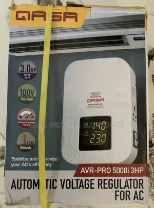 Qasa Wall Mount Stabilizer With Digital Display (5000 Kva)