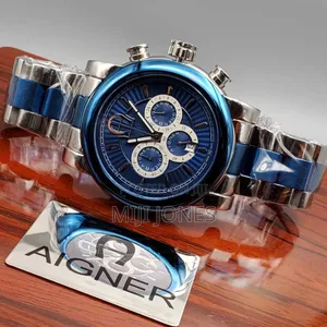 Photo - Aigner Blue Dial Chrono Chain Watch