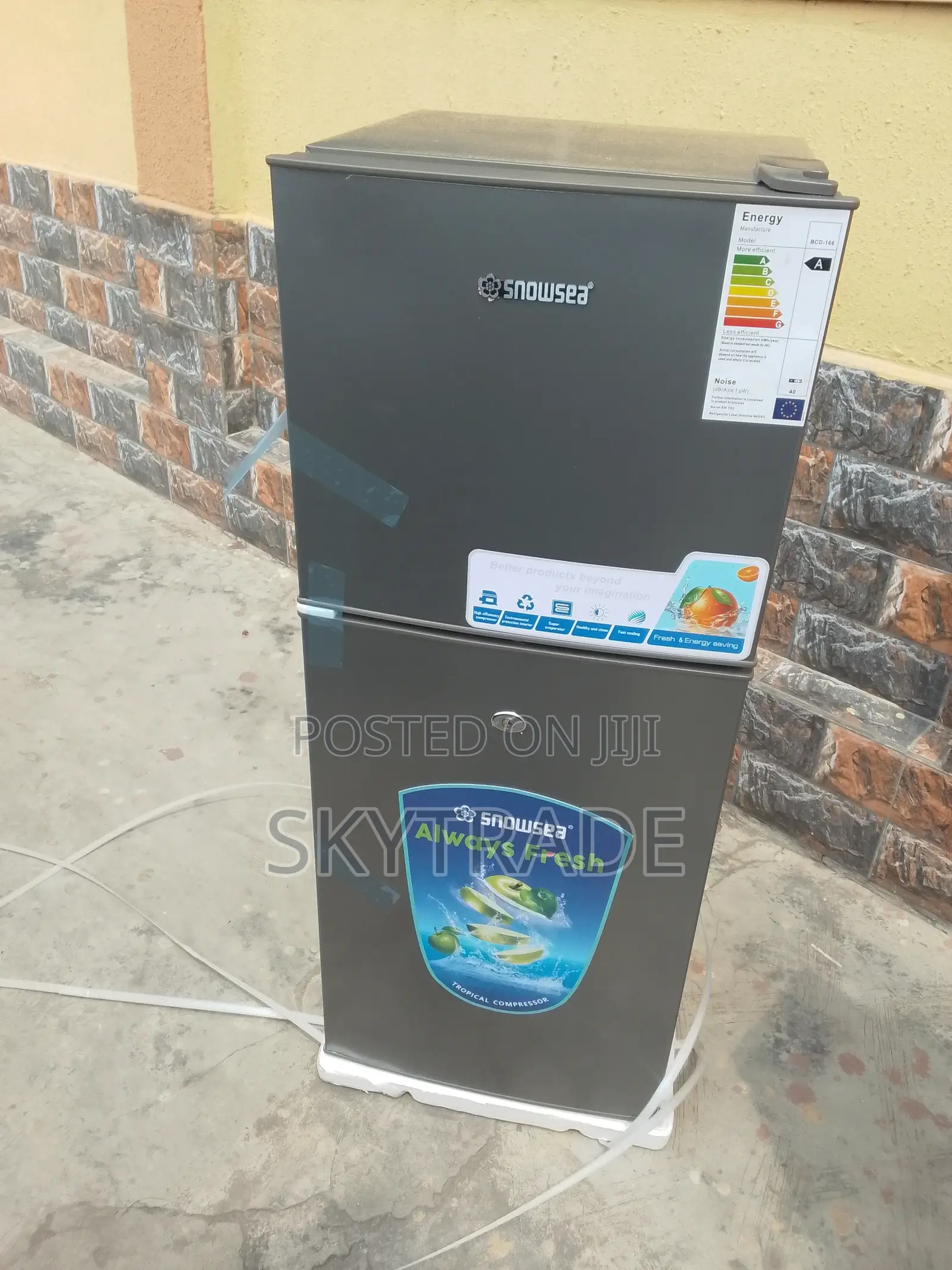 Snowsea 120liters Freezer +Refrigerator BCD-166
