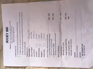 Aplication for a Hotel Job