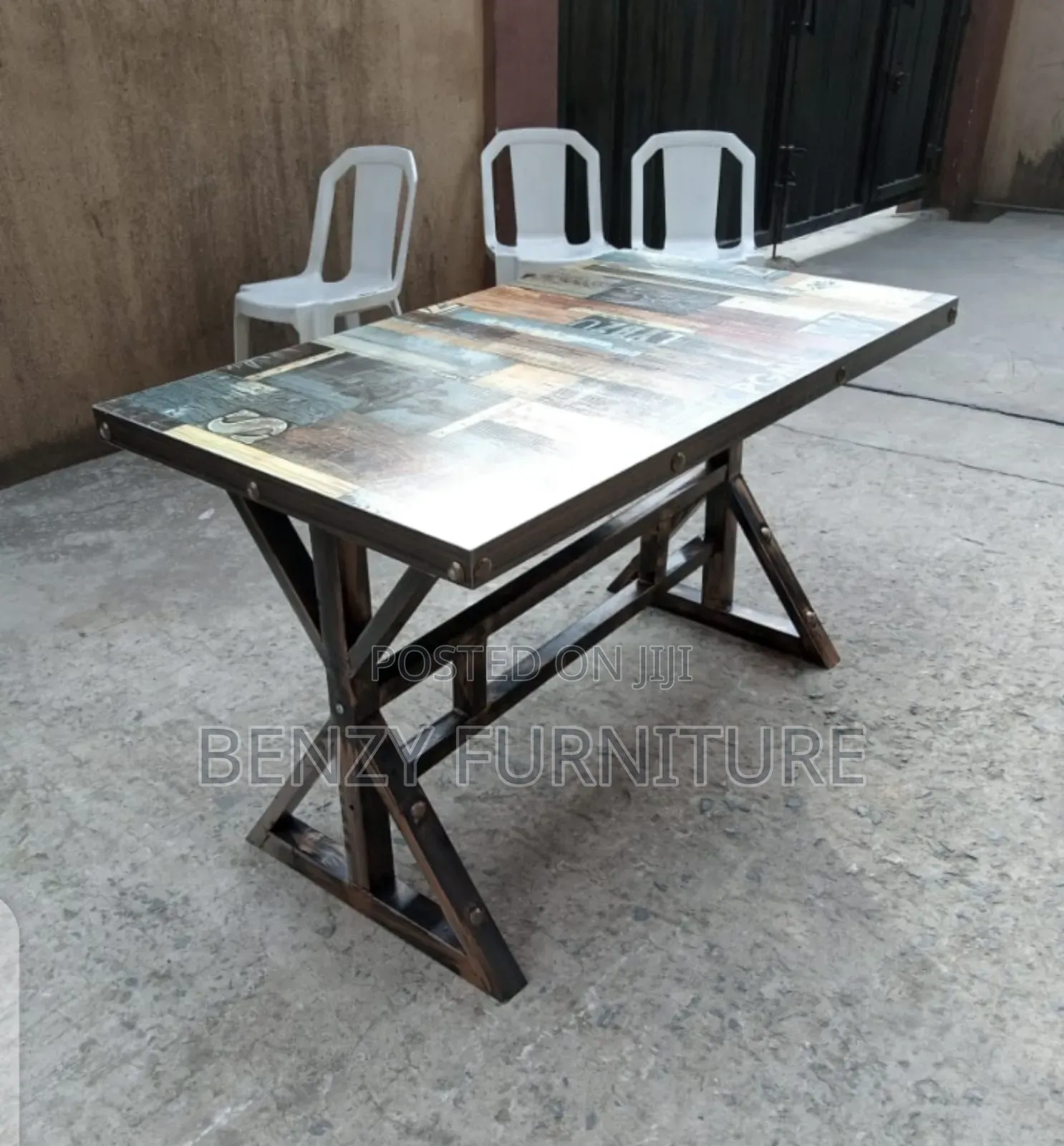 Wooden Top Restaurant Table