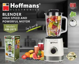 Hoffmans 1200watts Blender(Cup Is Glass)