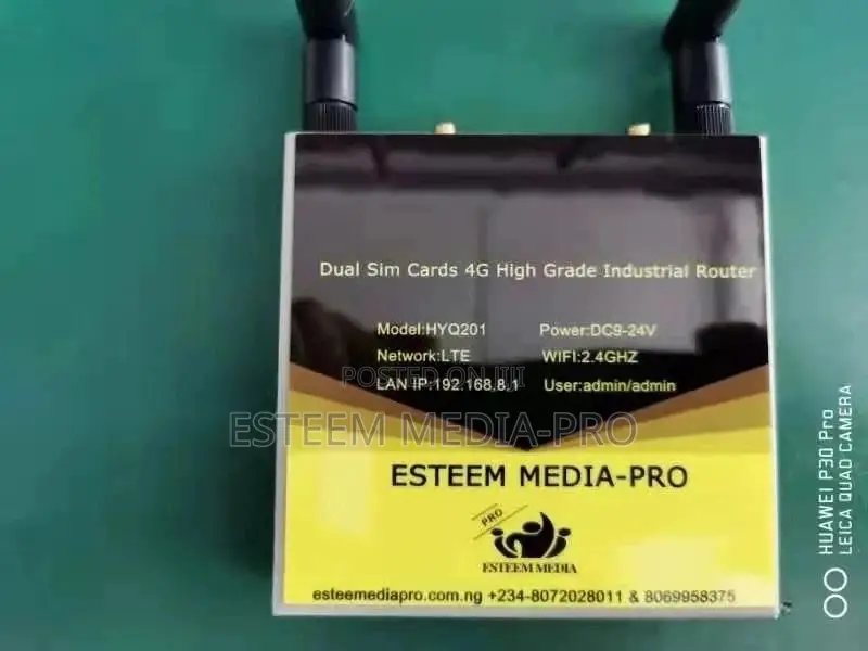 DUAL SIM CARDS 4G LTE Router (Auto - Load Switcher, Openvpn