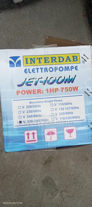 INTERDAB Surface Water Pump 1hp 1yr Warranty