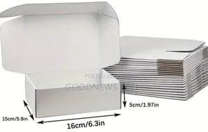 10pcs White Corrugated Cardboard Shipping Boxes