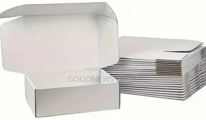 10pcs White Corrugated Cardboard Shipping Boxes