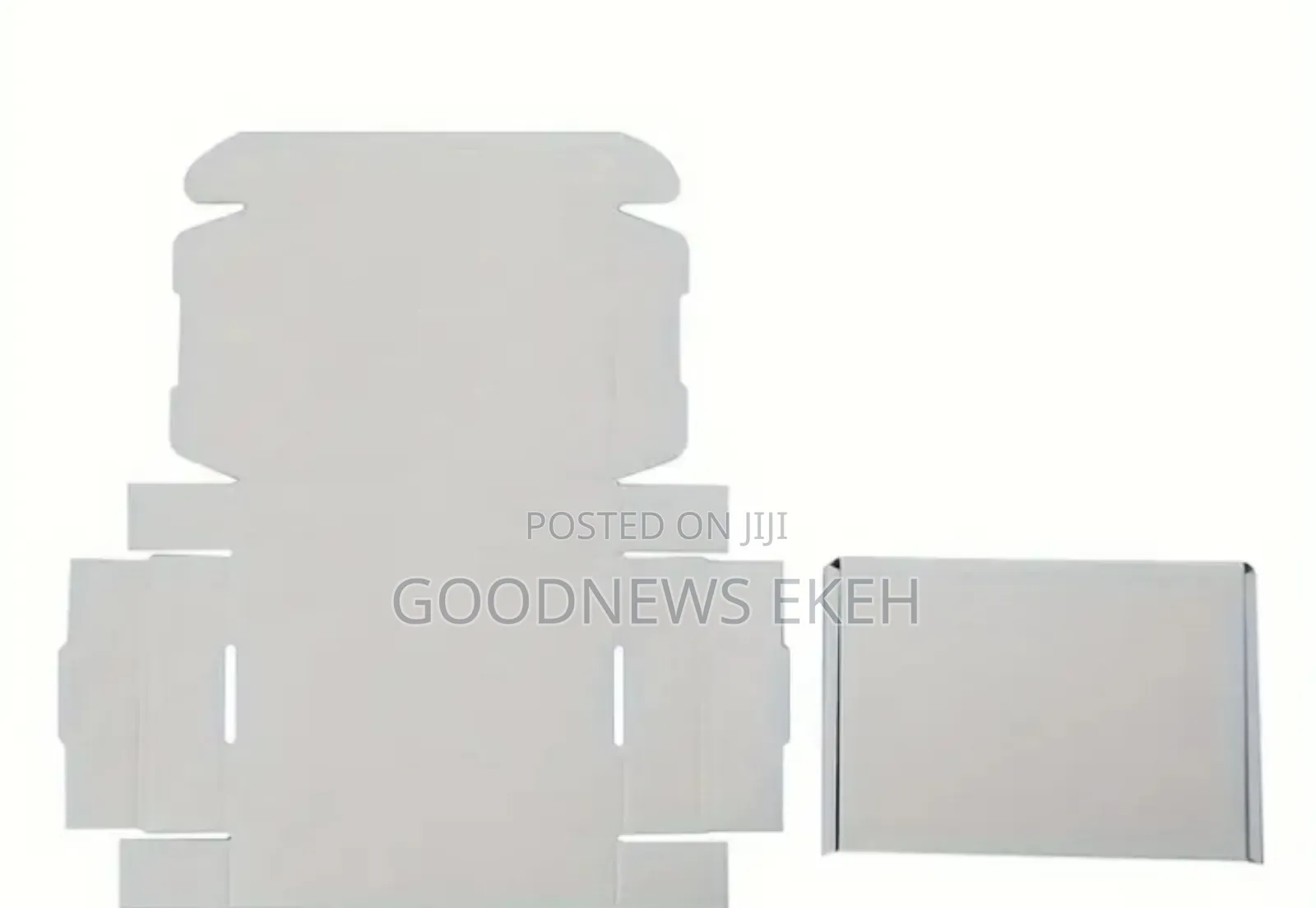 10pcs White Corrugated Cardboard Shipping Boxes