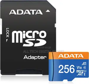 Adata Microsdxc Memeory Card With Adapter 256gb