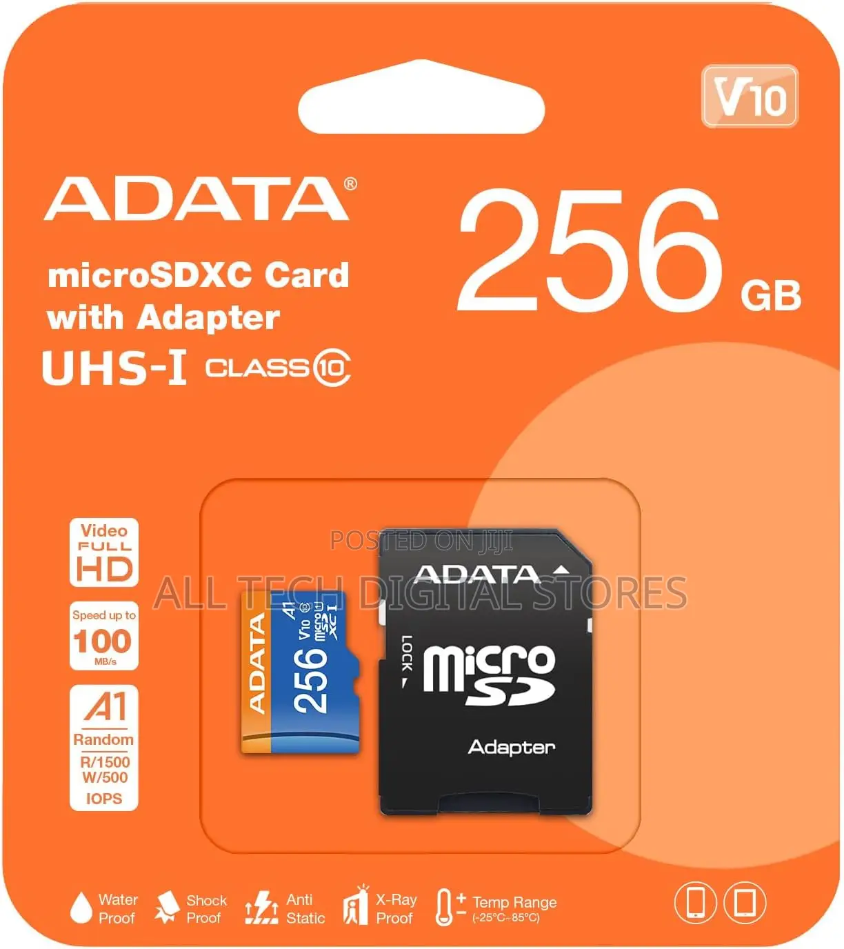 Adata Microsdxc Memeory Card With Adapter 256gb