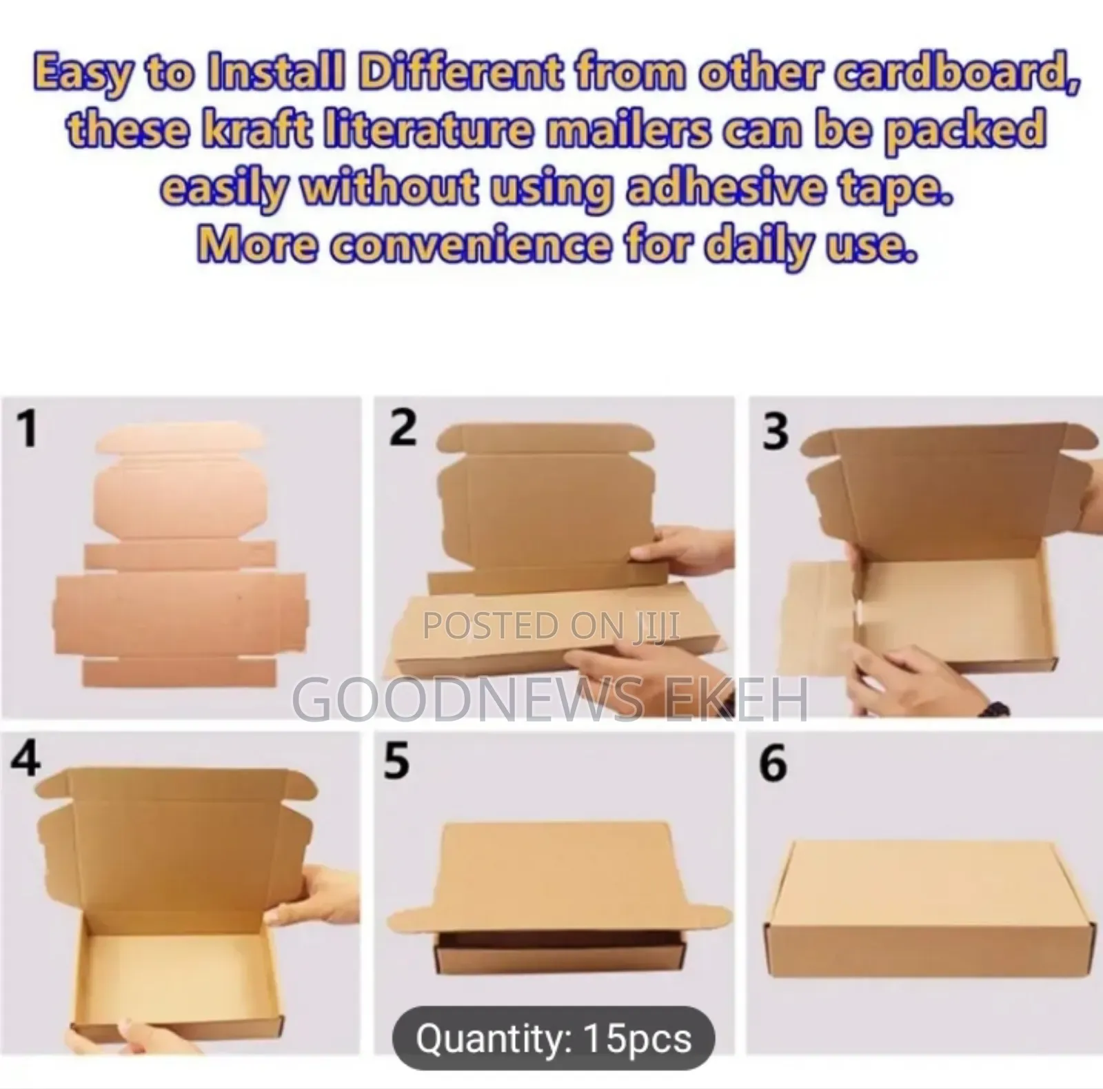 100pcs Small Corrugated Cardboard Boxes - Durable.