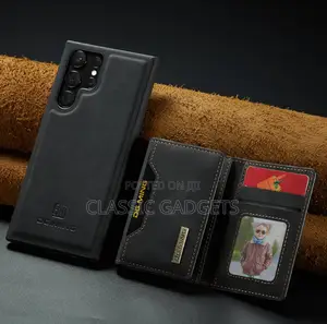 2 in 1 Leather Wallet Back Case for Galaxy S24 Ultra