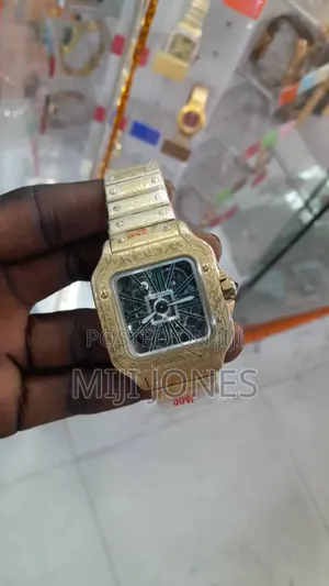 Photo - CALIGRAPH Gold Chain Black Dial