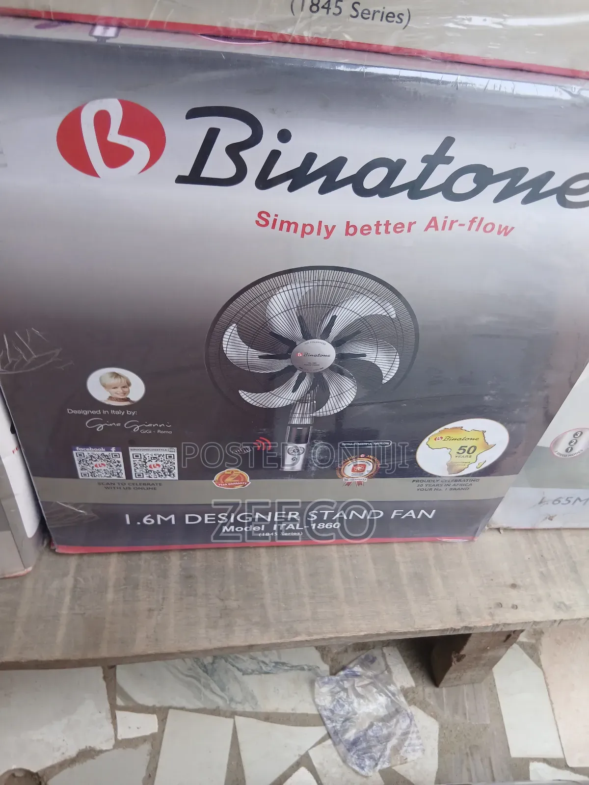 18"Binatone Standing Fan With Remote Control
