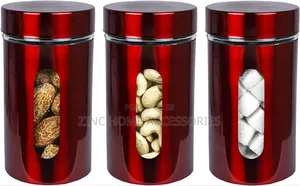 3pcs Glass Storage Canister Set