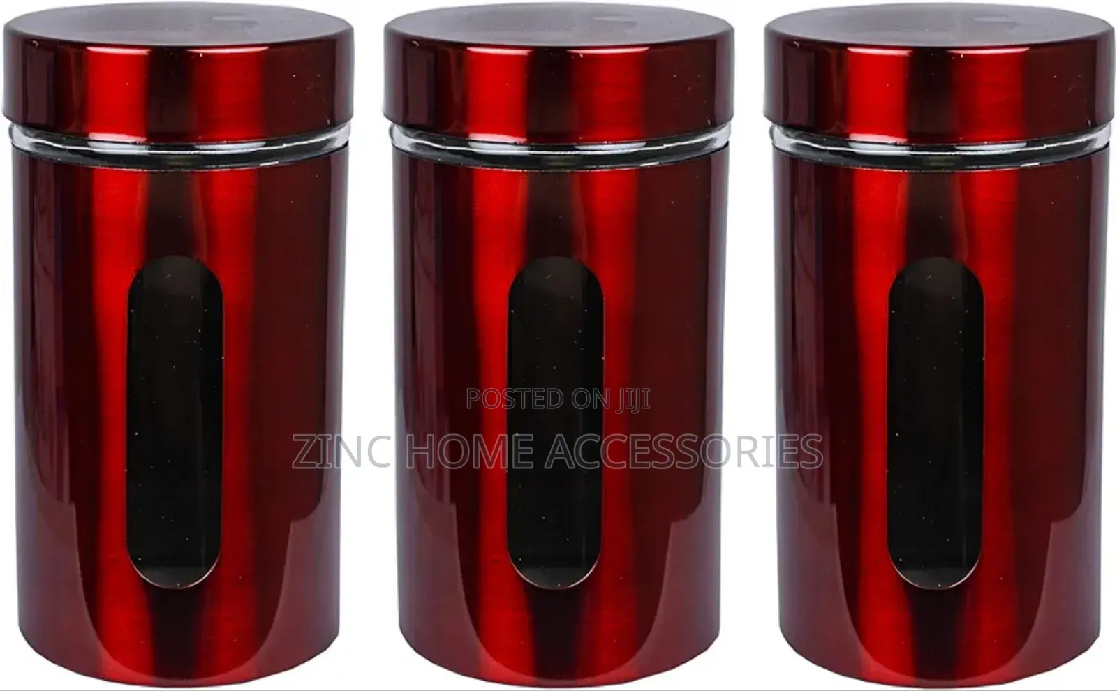 3pcs Glass Storage Canister Set