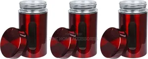 3pcs Glass Storage Canister Set
