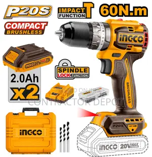 INGCO Compact Brushless Cordless Impact Drill