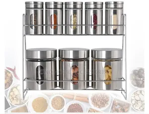 9pcs Glass Storage Jar Set