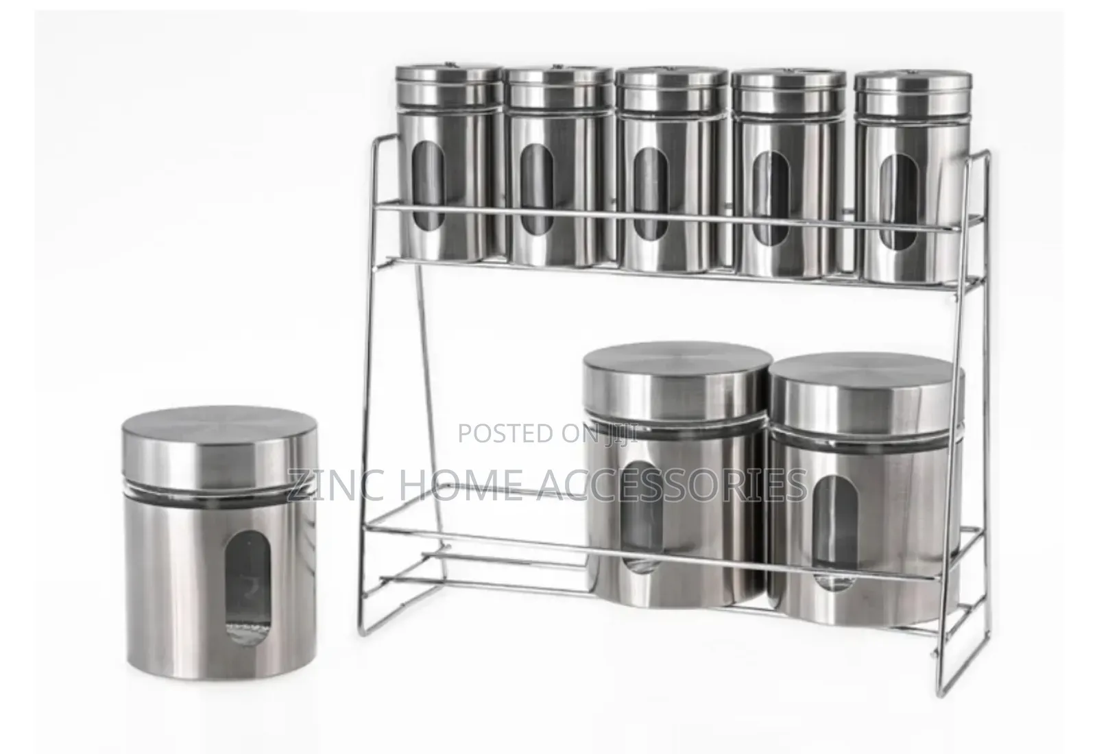 9pcs Glass Storage Jar Set