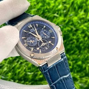 IWC Chronograph Royal Blue Dial Wristwatch