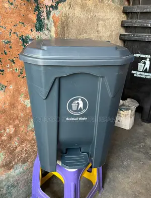 50L Plastic Pedal Trash Bin , Pedal Bin
